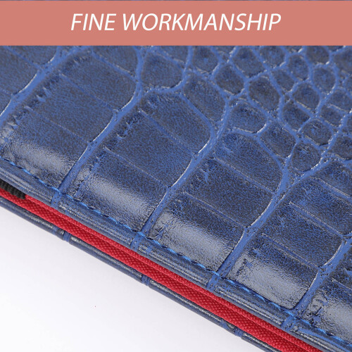 Durable Blue PU Golf Scorebook Portable Score Keeping Supply 1