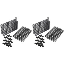 2X Aquarium Divider Tray Plastic Mesh Aquarium Egg Box Light Diffuser, Fish Tank Divider Filter Bottom Isolation