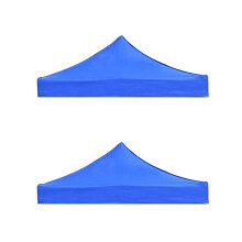 2 Pcs 2X2M Canopy Top Cover Replacement Four-Corner Tent Cloth Foldable Rainproof Patio Pavilion Replacement