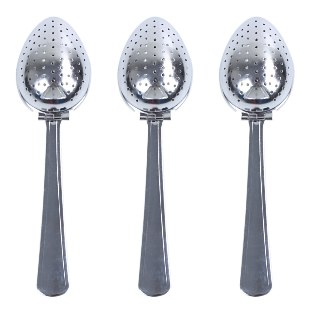 Typecat 3X Stainless Steel Tea Infuser Strainer Spoon Loose Leaf Filter Herbs Spice New!