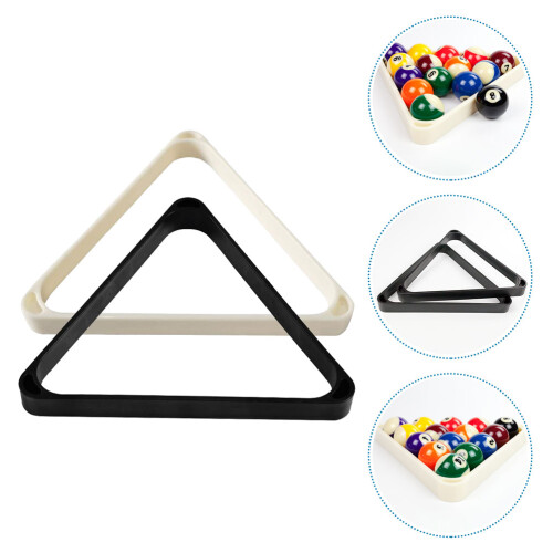 2Pcs Billiard Balls Triangle Racks Supplies 2