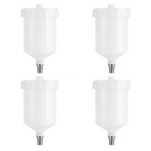 4X,600Ml Plastic Hvlp Paint Cup Pot for Sprayer Cup Connector Jet Paint Sprayer