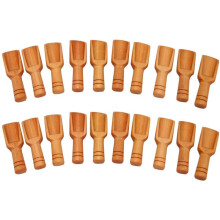 20PCs Wooden Scoop Salt Sugar Coffee Spoon Kitchen Cooking Tool
