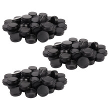 Boîtes Métalliques En Aluminium - Paquet de 120 1Oz / 30G Métal Rond Vis de Contenant En Étain Haut Les Canettes Échantillon Cosmétique Bougie