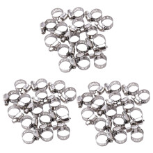 48 Pcs Stainless Steel Adjustable Car Fuel Hose Clamp Pipe Sealing Clip 6-12 mm