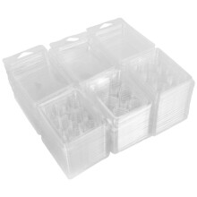 Recipientes para Derretimento de Cera de 60 Pacotes - 6 Moldes de Derretimento de Cera de PláStico Vazios de Cavidade Transparente - Conchas para