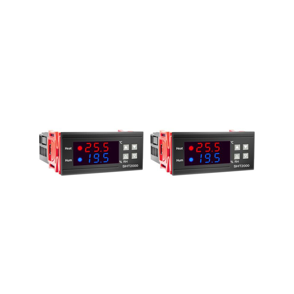 2X Sht2000 Temperature Humidity Controller Thermostat Humidistat Indoor Brewing Incubator Thermometer Ac110-230V 6033733703898
