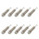 100PCS Guitar Pickup Endpin Output Jack Nickel Strap Lock Chrome 1