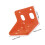 2Pcs Plastic Sheep Cattle Feeding Bowls Orange Farm Salt Block Boxes 3