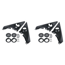 1.5 pouces 2 paires de Tweeter Althorn de pilier avant couvre le Tweeter de voiture réaménageant les supports de haut-parleurs pour