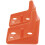 2Pcs Plastic Sheep Cattle Feeding Bowls Orange Farm Salt Block Boxes 6