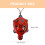 2Pcs Dark Red Ceramic Turtle 6-Hole Ocarina Beginners Wind Instrument 10