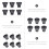 6Pcs Professional Golfs Ball Picker Replaceable Rubber Grabber Black 9