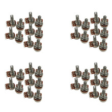 Potentiomètres A500K de Guitare de Petite Taille pour Pièces de Basse de Guitare (Pack de 40)
