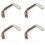 4X Paracord Square Weave Cuchillo Lanyard - Caqui 1