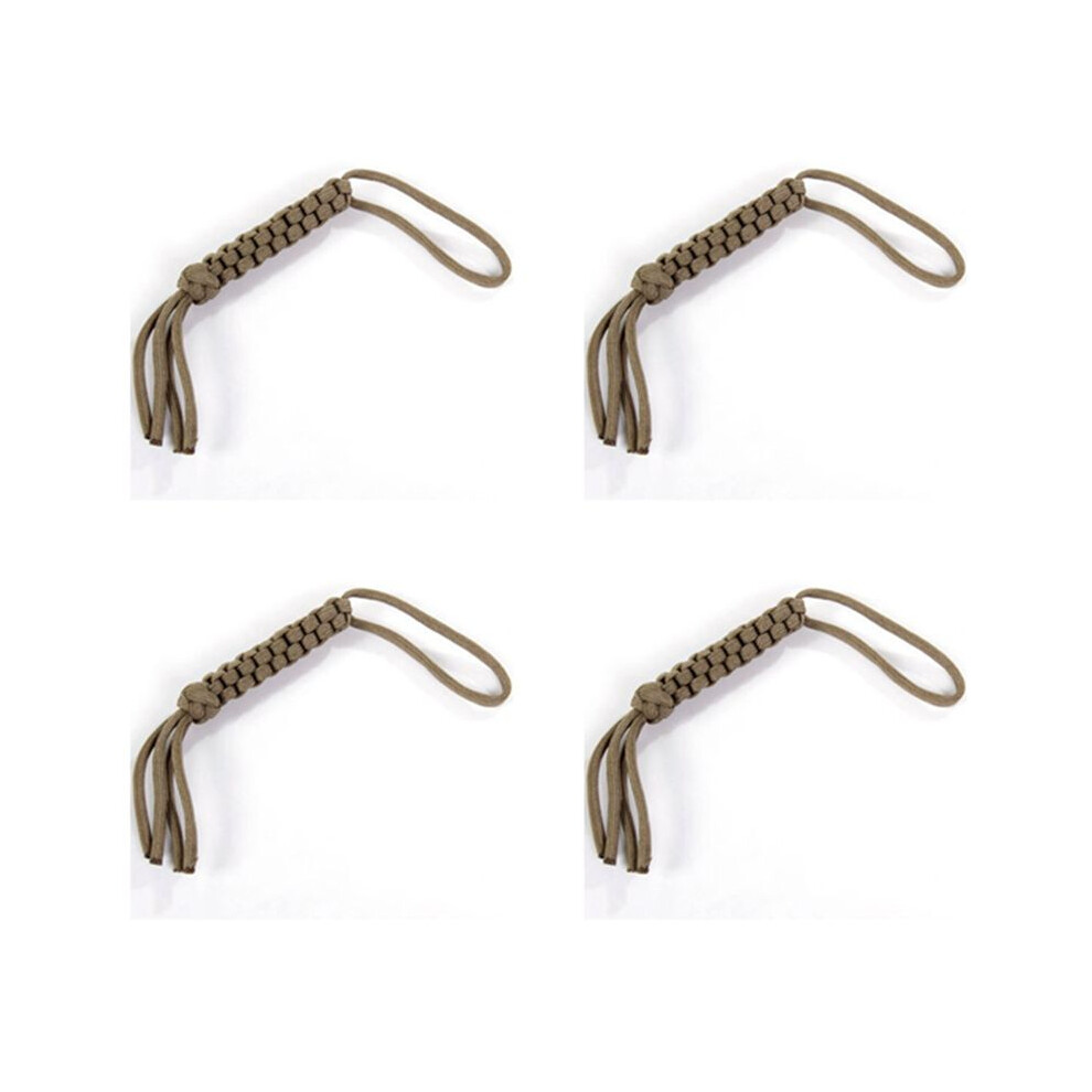 4X Paracord Square Weave Knife Lanyard-Khaki 4713941940040