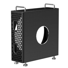 For M4/M4 Pro Aluminum Alloy Vertical Stand with Heat Dissipation Dustproof Shockproof Protective Case