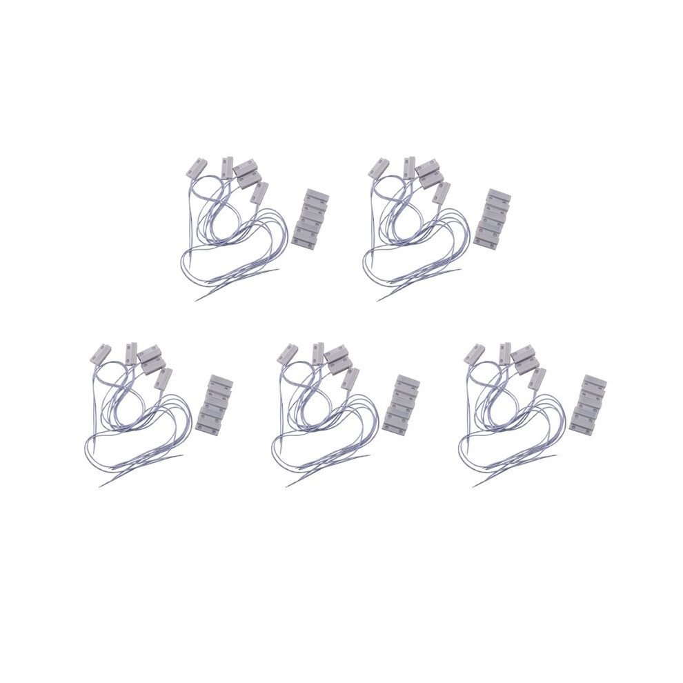 25 Pcs Mc-38 Wired Door Window Sensor Magnetic For Home Alarm System,When Sensor Together,Normally Closed Nc 6033108189494