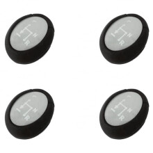 4X BotãO de Engrenagem AutomáTico BotãO Prata para Fortwo 450 451 1998-2014 Roadster 452 2003-2006 Capa de Caixa de Engrenagem