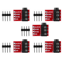 5X Modulo Connettore Professionale TRRS Jack Audio da 3,5 mm per Cuffie Video Audio MP3