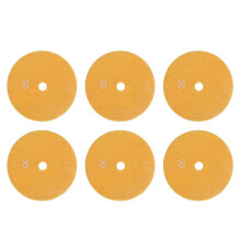 6X Tampons de Polissage Diamant Humide 5 Pouces 125 mm Grains de Granit Marbre 30