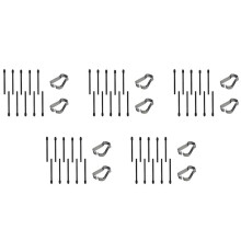 (Paquete de 50) Puntas/Puntas de Rotulador para 2 Puntas/Puntas de Repuesto para Lápiz Capacitivo Suave (Negro)