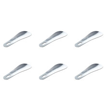 6pcs 10cm 4 inch Professional Stainless Steel Metal Shoe Horn Long ShoeSpoon