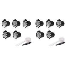 10 Pcs Coffee Filters for Stainless Steel Mech Refillable Coffee Capsule Pod Dripper Basket Cup Cafeteira