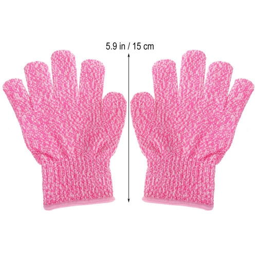 Slicing Gloves Cut Resistant Kitchen Tools Pink 1 Pair 1