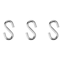 Heavy Duty S Hooks Ultra Thick Hammock S Shaped Hooks Galvanized Utility Hanger, Pack of 6