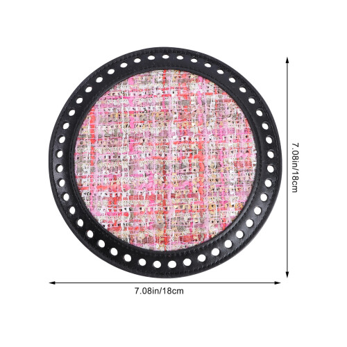 1Pc Pink PU Bag Bottom Shaper Pad Durable DIY Bag Material Base 1