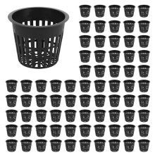 180 Pieces Hydroponic Net Pots, Plastic Net Pot for Garden Balcony Hydroponics and Soilless Culture (8Cm)
