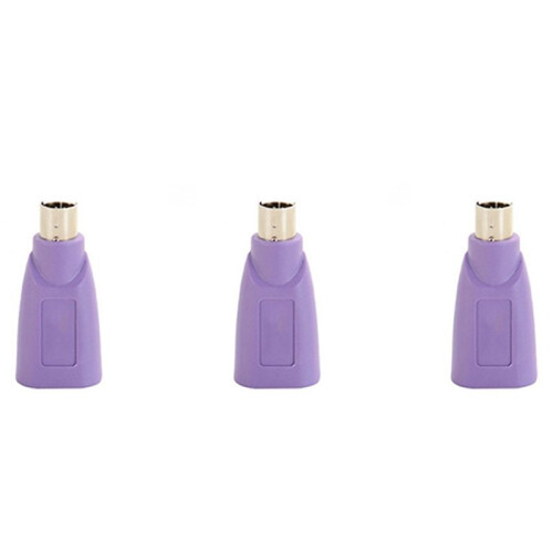 3X Connettore da PS2 un USB,  Adattatore per Mouse e Tastiera per Computer, Convertitore per Mouse e Tastiera