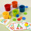 1Set Educational Wooden Color Cognition Sorting Cups Toy Assorted 5