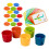 1Set Educational Wooden Color Cognition Sorting Cups Toy Assorted 11