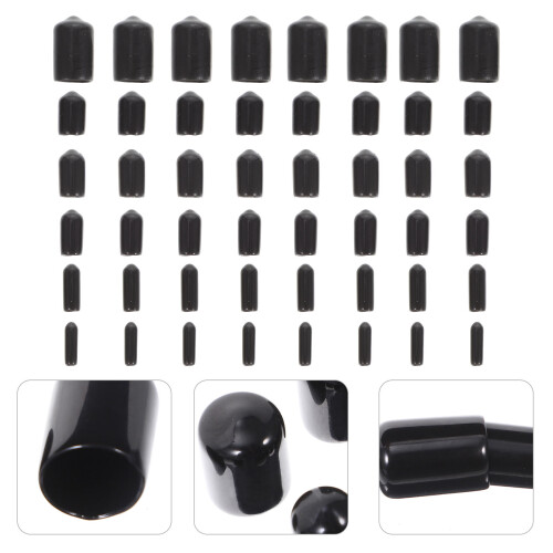 Mlins  Tubing Tip Rubber Protective Cap Thread Protectors Pvc End Caps 1