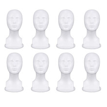8X Mannequin Foam Model Glasses Hat Wig Display Stand