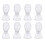 8X Mannequin Foam  Model Glasses Hat Wig Display Stand 1