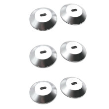 Adhesive Security Plate with Slot for Cables to Lock Down Laptops, Tablets, Monitors and Other Devices (Silver 6 Pack)