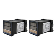 2X Regolatore di Temperatura Digitale Multi-Ingresso REX-C100 Allarme Professionale 0-400 per L'Industria Chimica 'Energia Elettrica