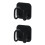 2pcs stainless steel sponge hooks no punch wall storage black 3