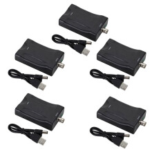 5X  to BNC Video Audio Converter Adapter Compatible PAL/NTSC with USB Power Cord