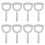2X Meat Scraper Bone Dust Scraper Bone Scraper White  Scraper Bone Dust Remover Square Bone Dust Scraper 1