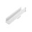 5 Pezzi Supporto U Rinforzo Recinzione Cancello Guida Plastica Bianco 8
