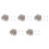 5X 100 Silver Copper Round Cone Rivet Spike Studs Spots DIY Rock Punk 8mm 2