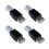 4X USB A Buchse Auf Stecker Ethernet RJ45 Stecker-Adapter Neu 1
