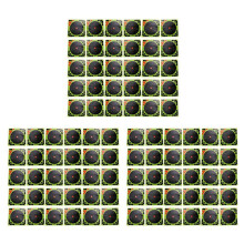 150Pcs Hunting Targets 8X8 Inch Self Adhesive Paper Reactive Splatter Targets Stickers