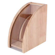Soporte para Papel de Filtro de Café de Goteo Manual con Tapa para Caja de Papel de Filtro CóNico Bastidor de Almacenamiento una Prueba de Polvo