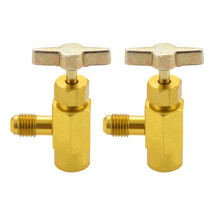 2Stück 1/4 Sae M14 Gewinde Adapter R-134A fuer Kfz Klimaanlagen, Kaeltemittel Behaelter, Flaschen Oeffner Ventil