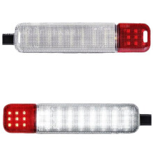 Door Courtesy Light for Chevy Silverado Sierra Suburban Tahoe Avalanche White Red Panel Interior Light 2pcs
